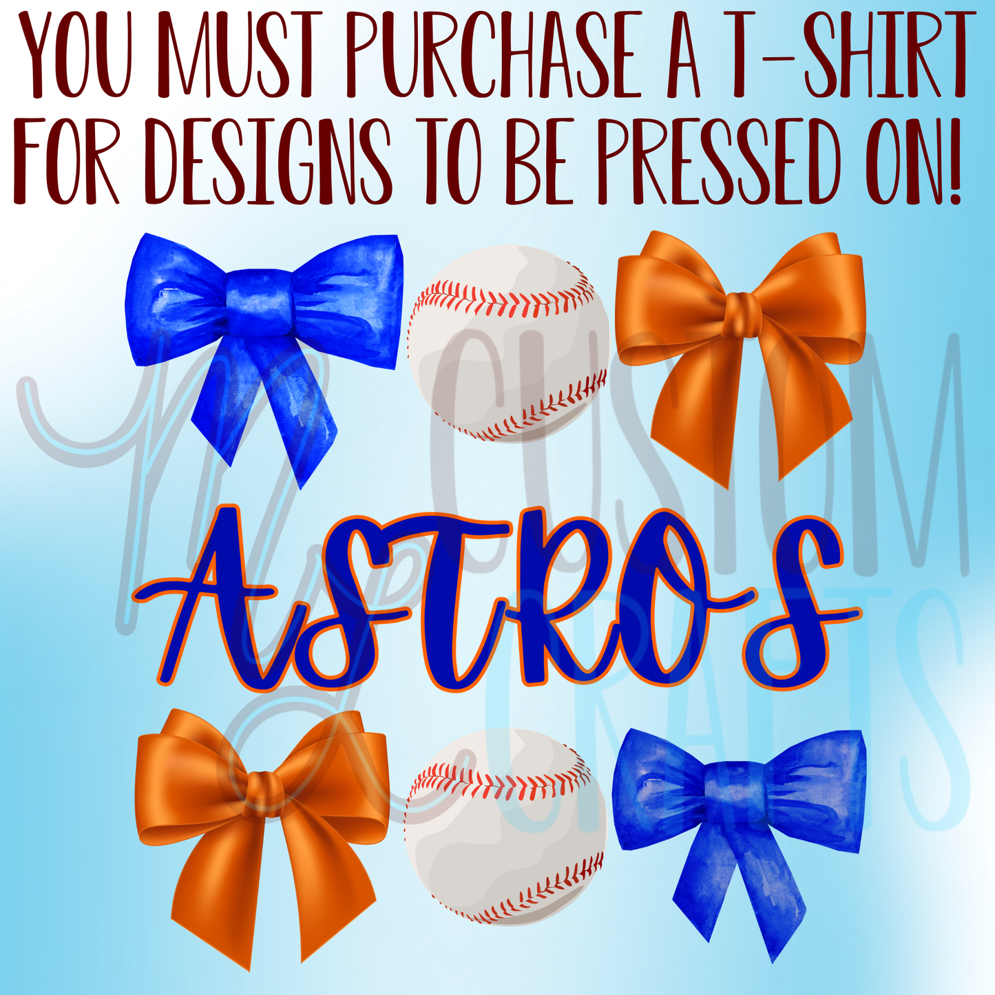 Astros Bows Shirt Design