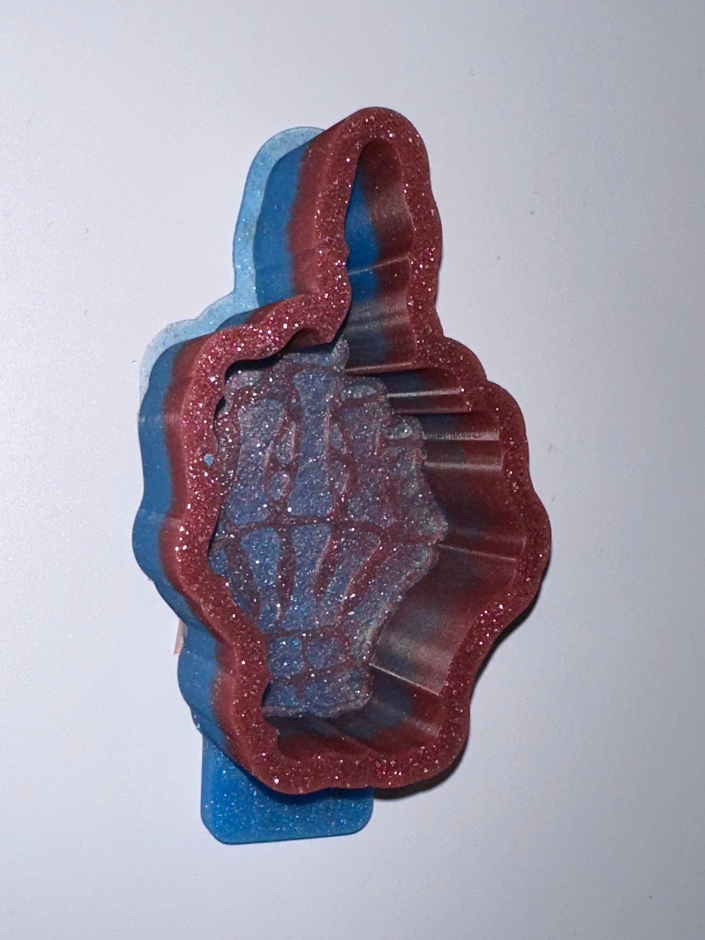 Skelly Middle Finger Freshie Mold