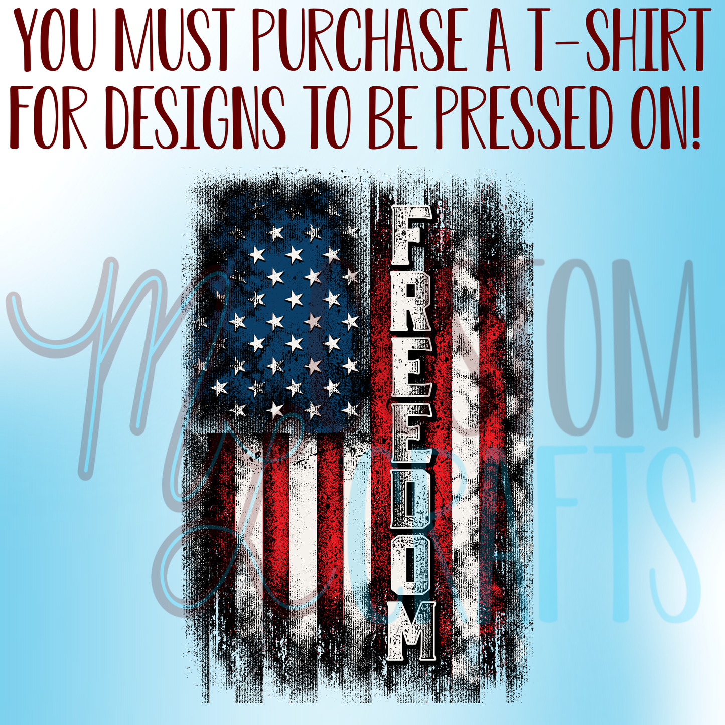 Freedom Flag Shirt Design
