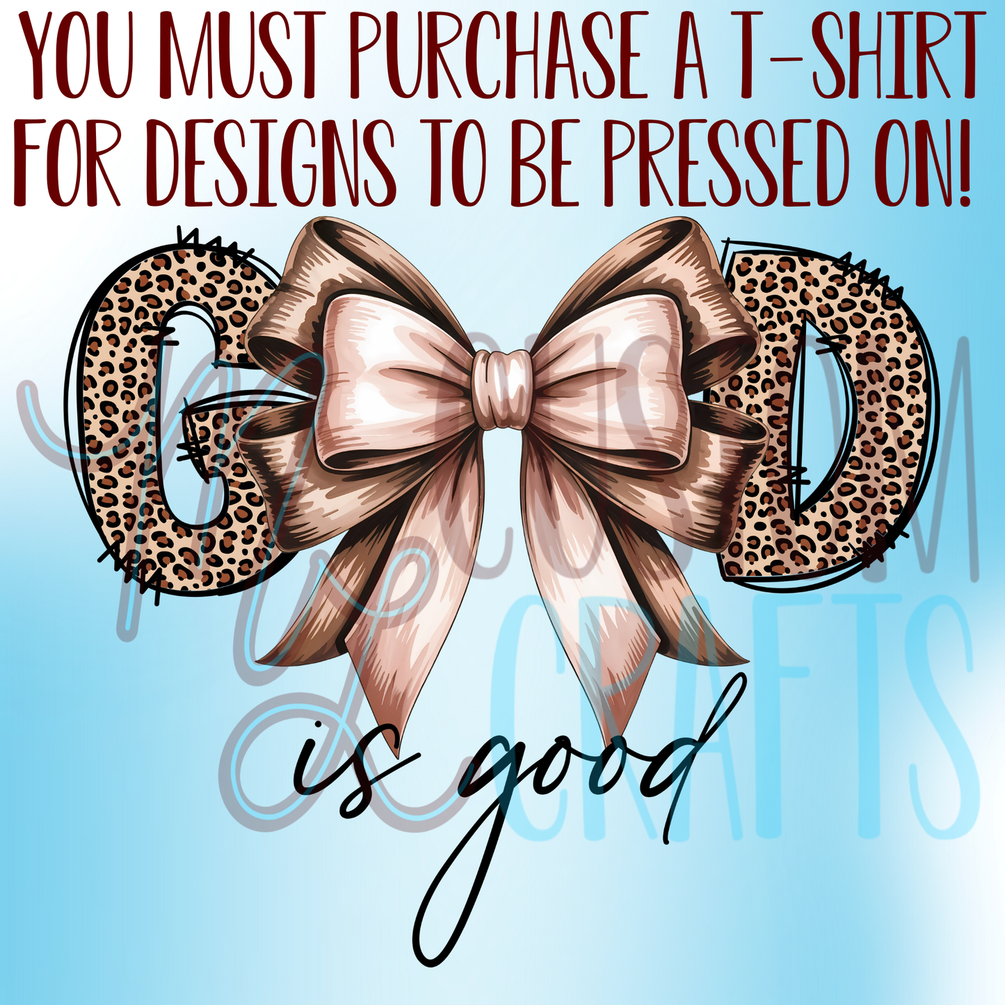 God is Good Youth Shirt Design