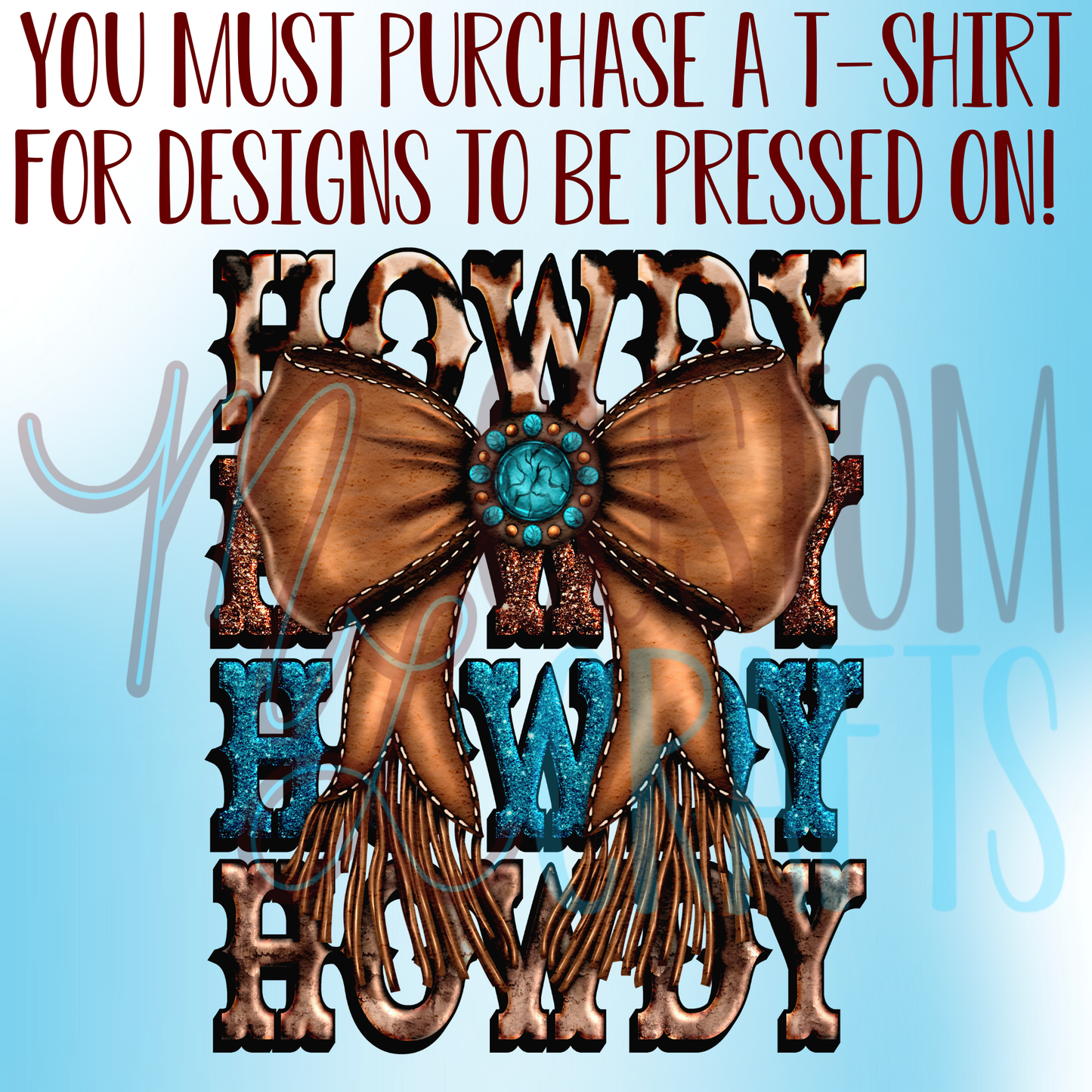 Howdy Bow Shirt Design