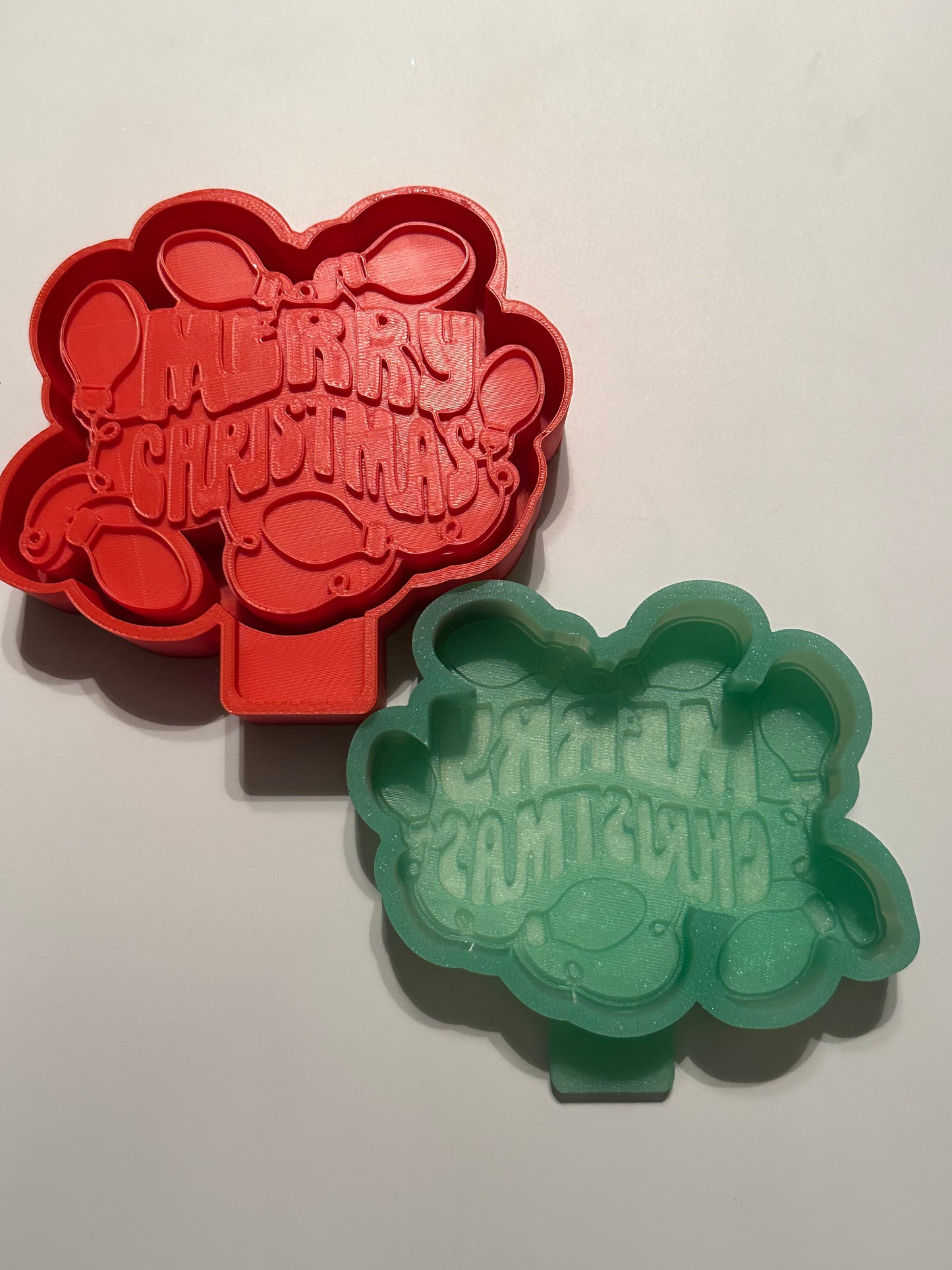 Merry Christmas Lights Freshie Mold