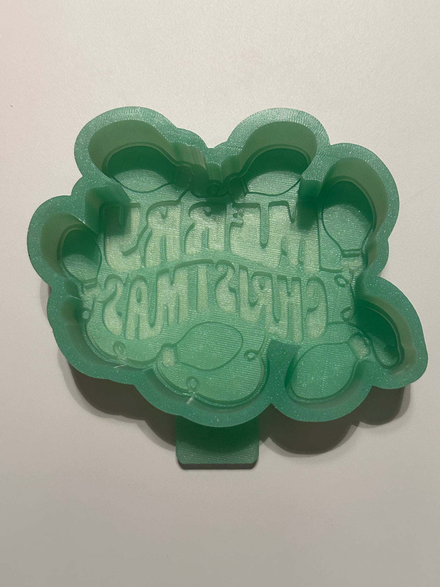 Merry Christmas Lights Freshie Mold