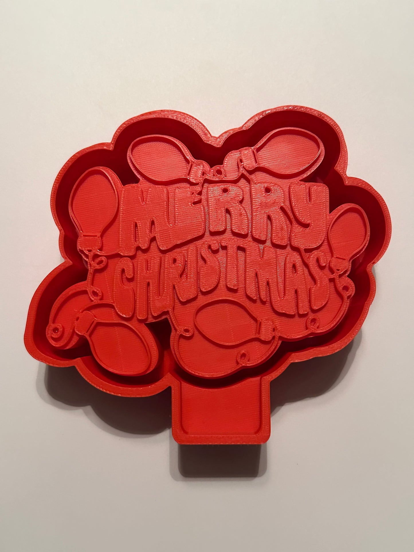 Merry Christmas Lights Freshie Mold