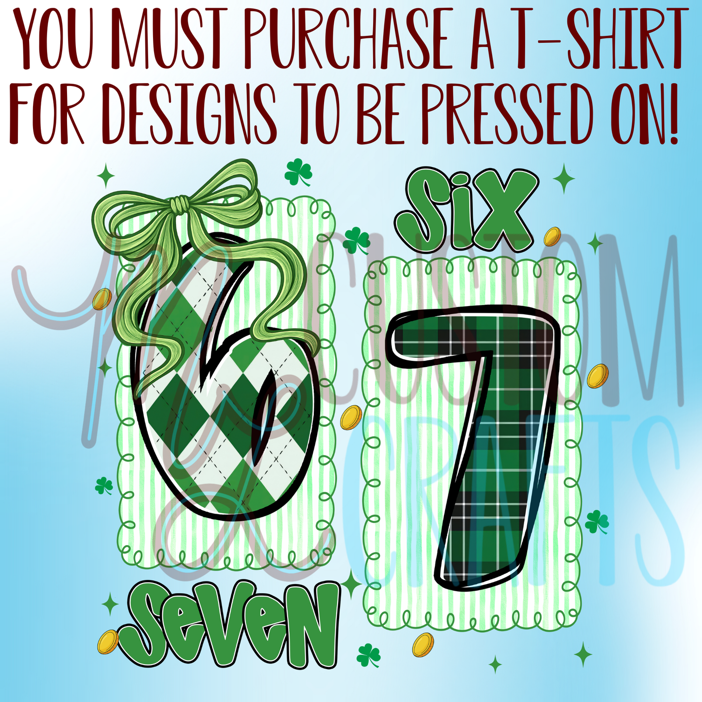6 7 St Patrick's Day Youth Shirt Design