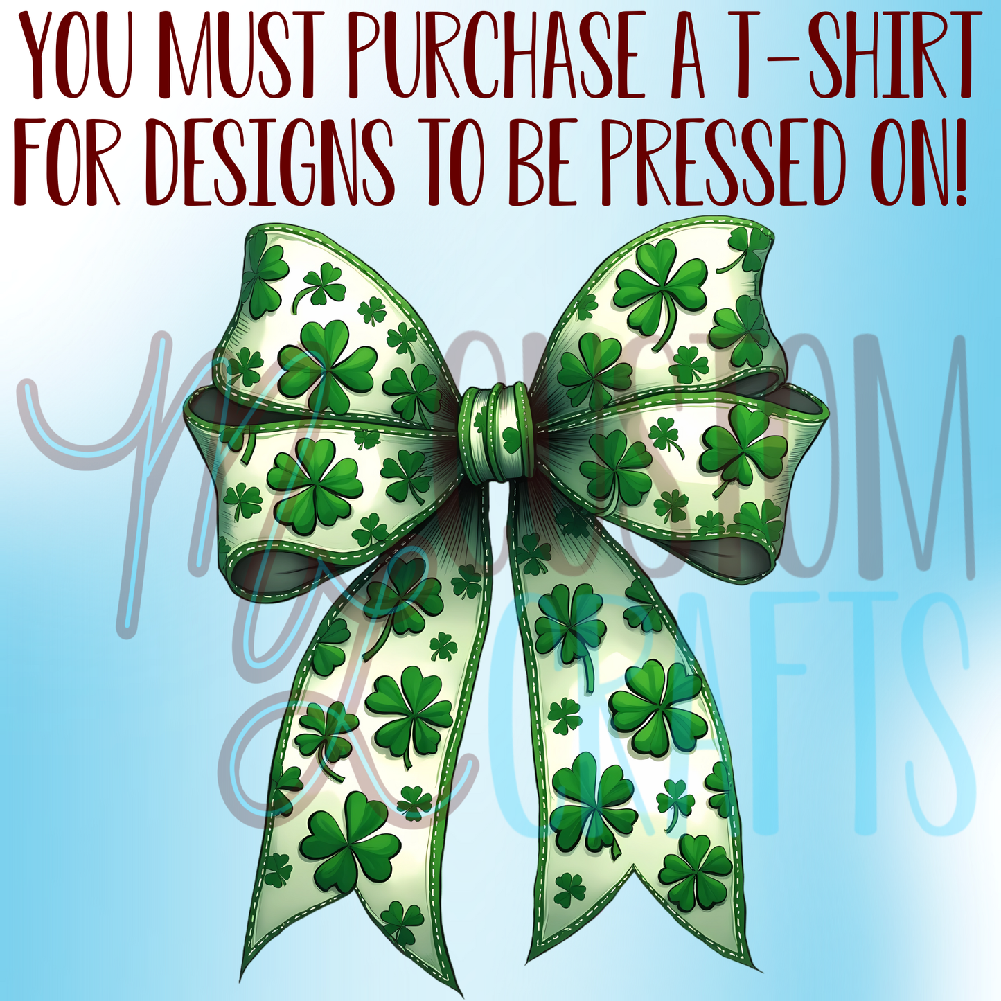 Clover Bow Shirt Design