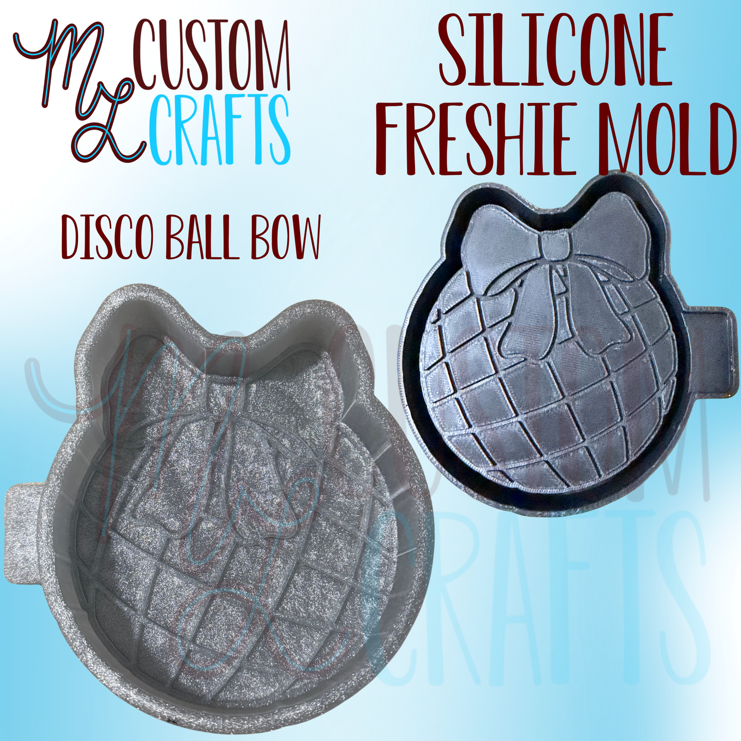 Disco Ball Bow Freshie Mold
