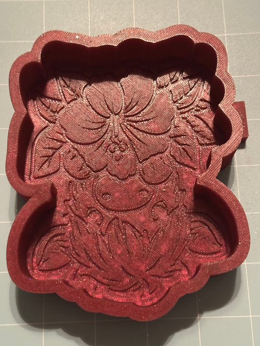 Flower Highland Cow Freshie Mold