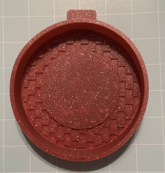 Checkered Circle Freshie Mold