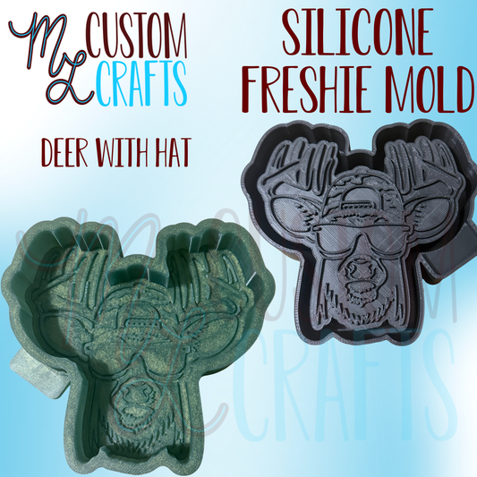 Deer with Hat Freshie Mold