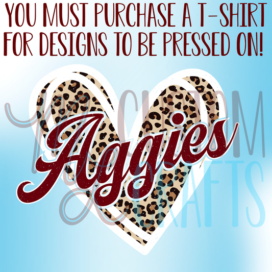 Aggie Heart Shirt Design