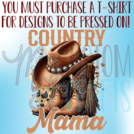 Country Mama Shirt Design