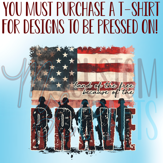 Brave Flag Shirt Design