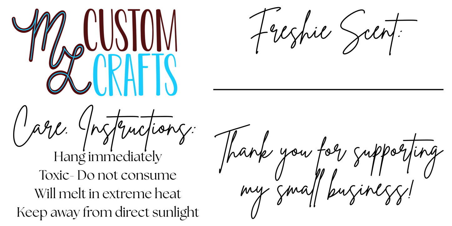 Freshie Labels with Logo