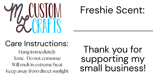 Freshie Labels w/ Logo (Ordered Before)