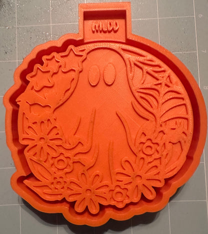 Ghost Floral Freshie Mold