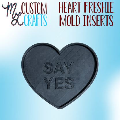 Heart Inserts for Freshie Mold