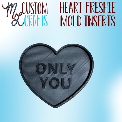 Heart Inserts for Freshie Mold