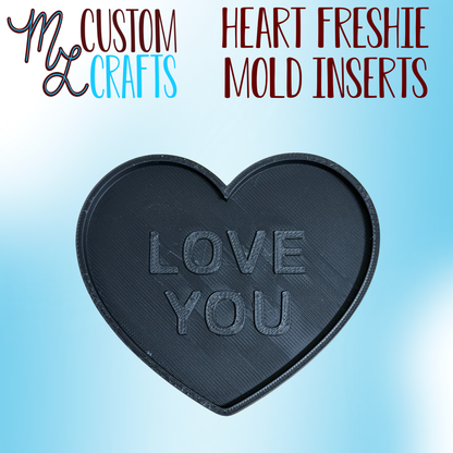 Heart Inserts for Freshie Mold