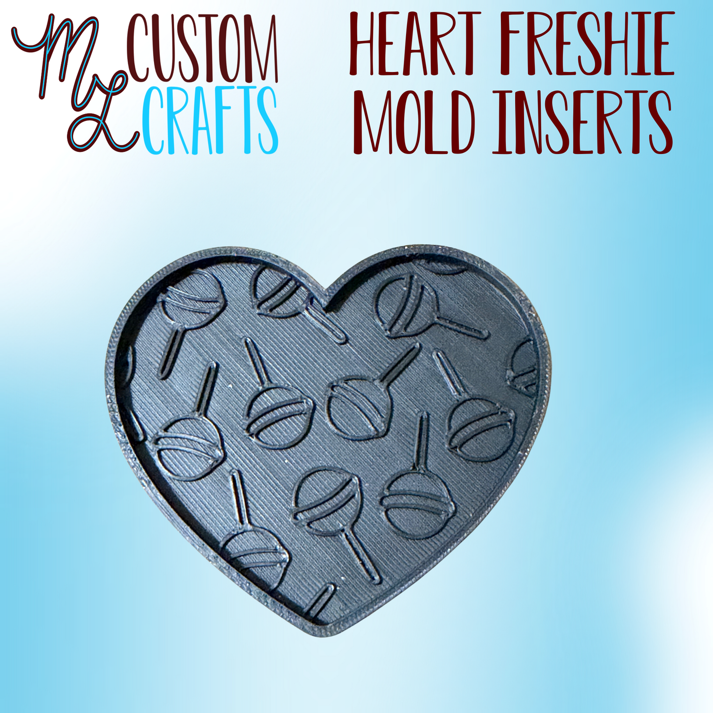 Heart Inserts for Freshie Mold