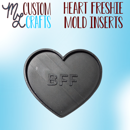 Heart Inserts for Freshie Mold