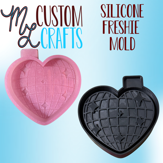 Disco Heart Freshie Mold