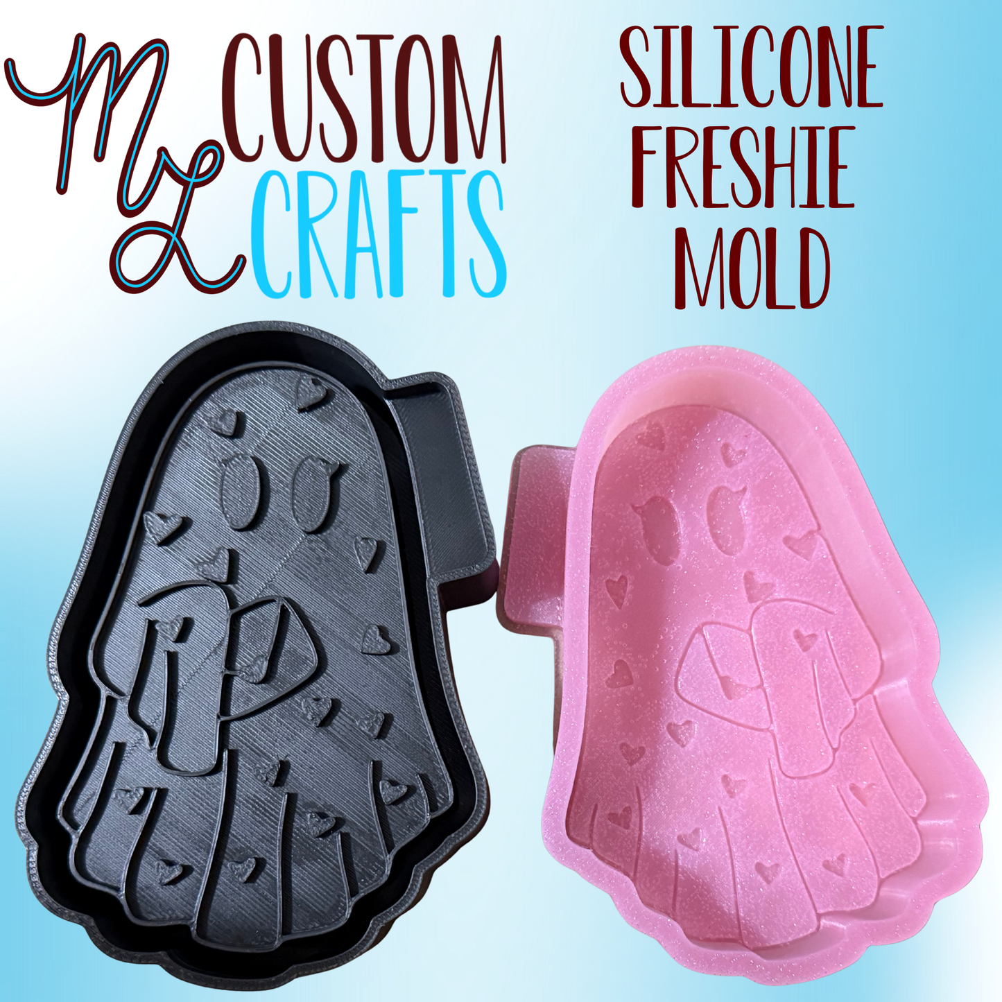 Valentines Ghost Freshie Mold