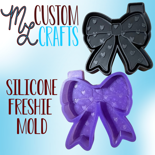 Bow with Hearts Freshie Mold