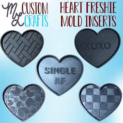 Heart Inserts for Freshie Mold