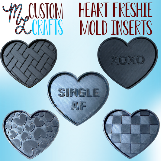 Heart Inserts for Freshie Mold