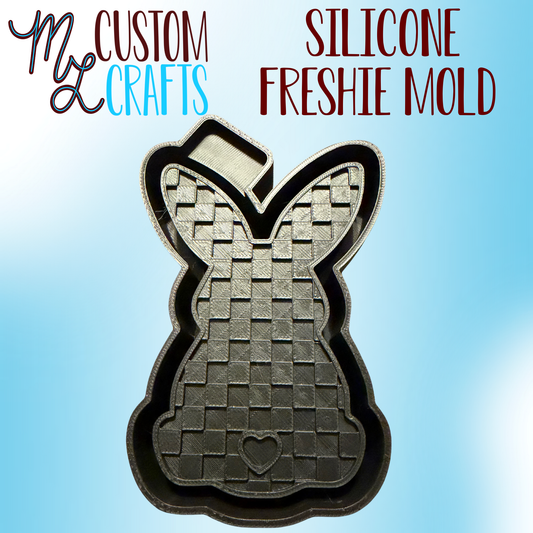 Checkered Bunny Freshie Mold