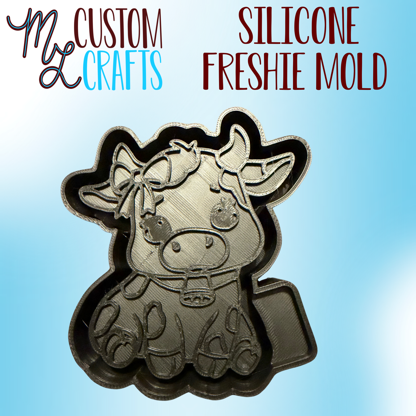 Cow with Bow Freshie Mold