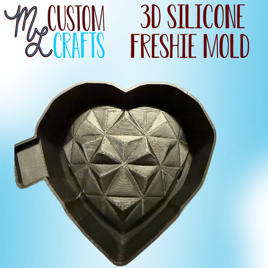 Heart 3D Freshie Mold