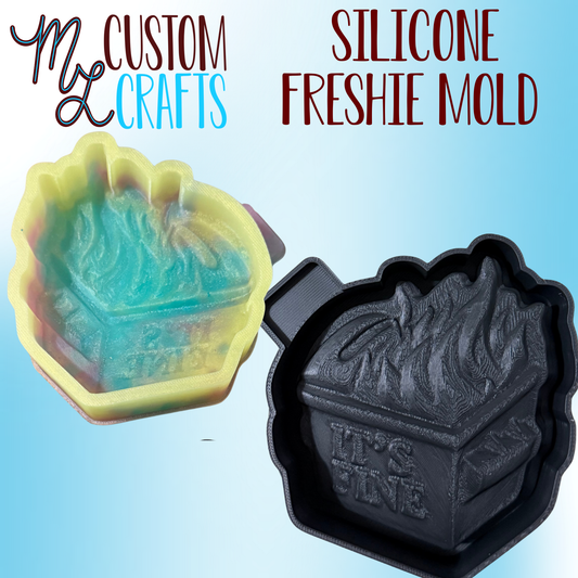 Dumpster Fire 3D Freshie Mold