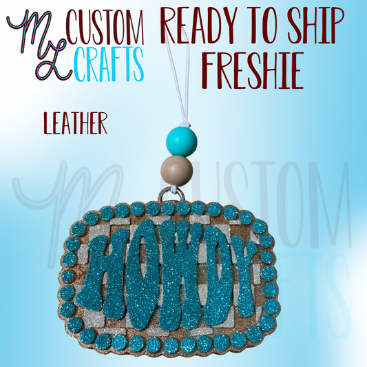 Leather- Checkered Howdy Freshie RTS