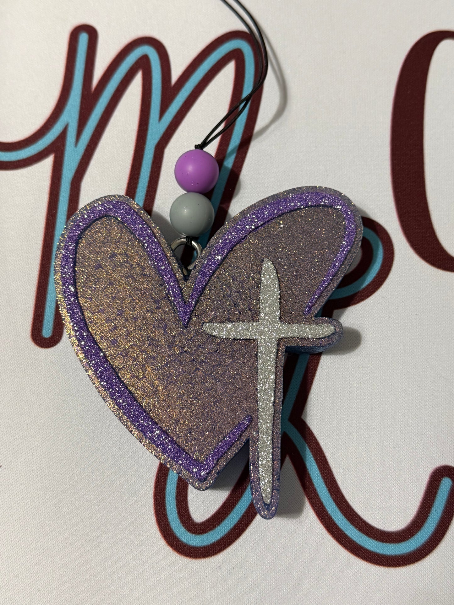 Baja Cactus Blossom Heart Cross Freshie RTS