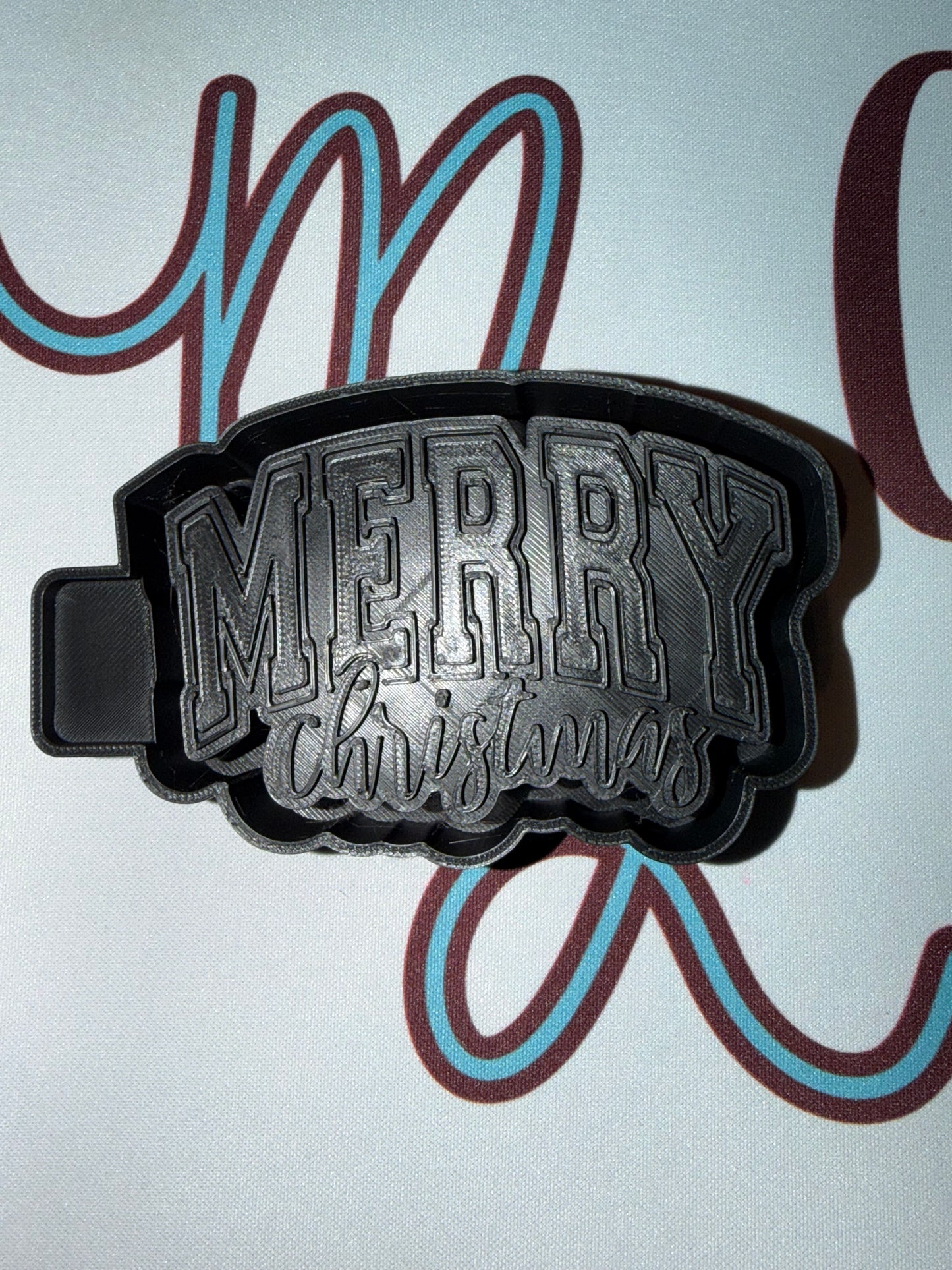 Merry Christmas Freshie Mold