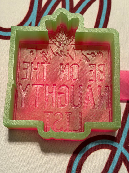 Naughty List Freshie Mold
