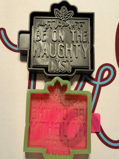 Naughty List Freshie Mold