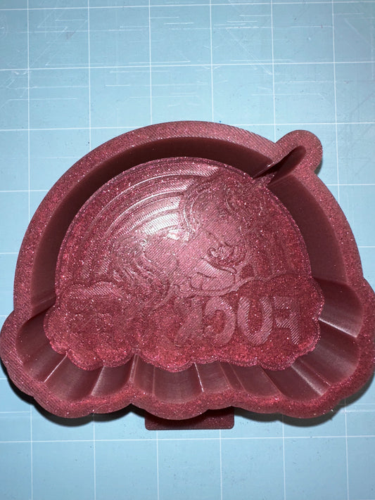 F*ck Off Unicorn Rainbow Freshie Mold