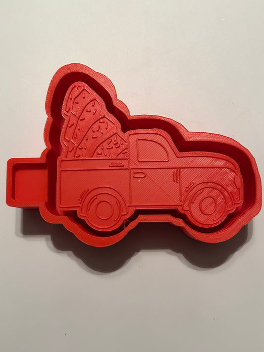 Truck with Tree Freshie Mold