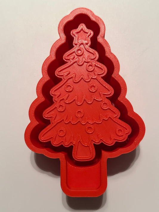 Christmas Tree with Ornaments Freshie Mold