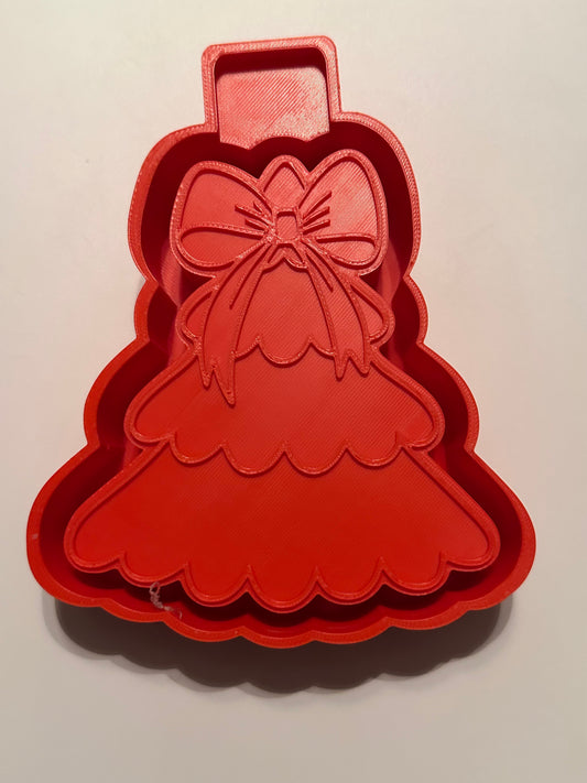 Christmas Tree Bow Freshie Mold