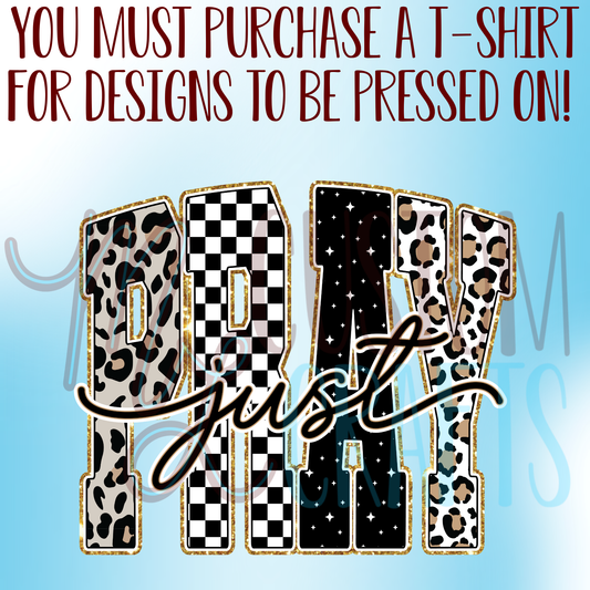 Just Pray Shirt Design