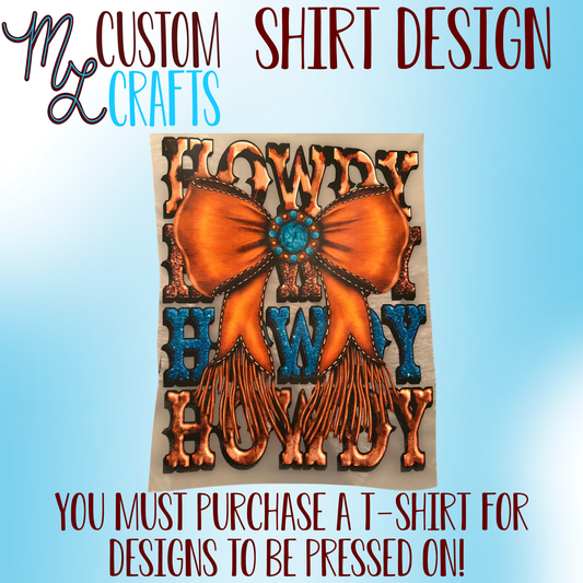 Howdy Bow Shirt Design